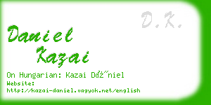 daniel kazai business card